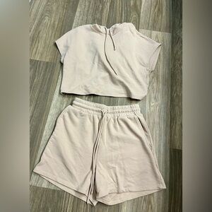 Fashion Nova Beige Lounge Set